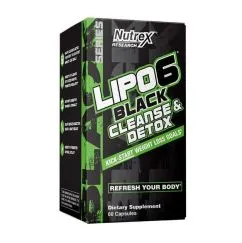 Жироспалювач Nutrex Lipo-6 Black Cleanse Detox 60 капсул (24245)