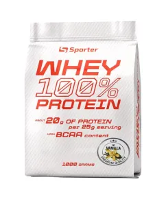 Протеїн Sporter Whey 100% Protein 1 кг Ваніль