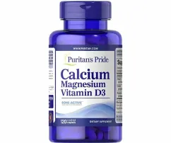 Вітаміни Puritan's Pride Calcium Magnesium vitamin D3 120 капсул (16837)