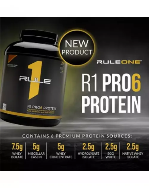 Протеин R1 (Rule One) Pro 6 Protein 924 г Печенье и крем (837234108826) - фото №3