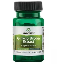 Натуральная добавка Swanson Ginkgo Biloba Extract 60 мг 30 капсул (20631)