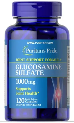 Хондропротектор Puritan's Pride Glucosamine Sulfate 1000 мг 120 капсул (16062)