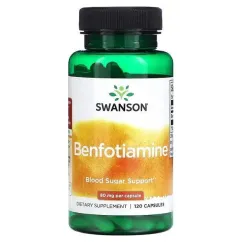Вітаміни Swanson Benfotiamine 80 мг 120 капсул (23828)