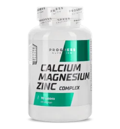 Мінерали Progress Nutrition Calcium Magnesium Zinc 90 капсул (23637)