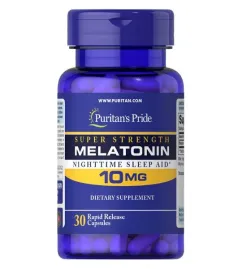 Натуральна добавка Puritan's Pride Melatonin 10 мг 30 капсул (22958)