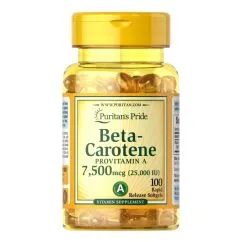 Вітаміни Puritan's Pride Beta-Carotene 25000 IU 100 капсул (11771)