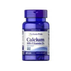 Вітаміни Puritan's Pride Calcium Carbonate 600 мг + Vitamin D125 iu 250 капсул (11348)