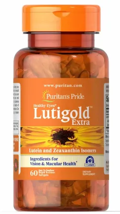 Харчова добавка Puritan's Pride Healthy Eyes® Lutein Extra with Zeaxanthin 60 капсул (10608)
