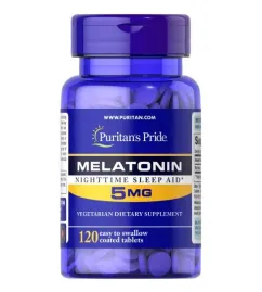Натуральна добавка Puritan's Pride Melatonin 5 мг 120 таб (14777)