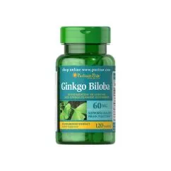 Натуральная добавка Puritan's Pride Ginkgo Biloba Standardized Extract 60 мг 120 капсул (11403)