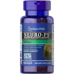 Натуральна добавка Puritan's Pride Neuro-PS 100 мг 60 капсул (23157)