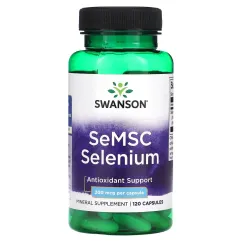 Витамины Swanson SeMSC Selenium 200 мкг 120 капсул (20585)