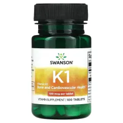 Вітамін K-1 Swanson 100 мкг 100 таб (22827)