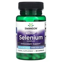 Натуральна добавка Swanson Chelated Selenium Complex 200 мкг 90 капсул (20182)