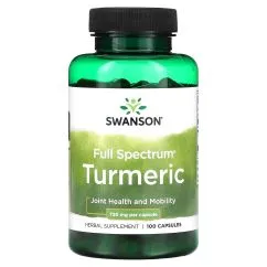 Натуральная добавка Swanson Turmeric 720 мг 100 капсул (20239)