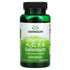 Вітаміни Swanson A C E + Selenium 60 капсул (20624)