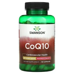 Натуральна добавка Swanson CoQ10 200 мг 90 капсул (20568)