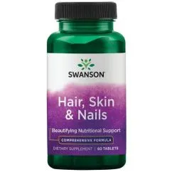 Натуральная добавка Swanson Hair Skin Nails 60 таб (20501)