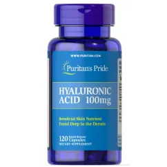 Натуральна добавка Puritan's Pride Hyaluronic Acid 100 мг 120 капсул (11571)