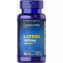 Амінокислота Puritan's Pride L-Lysine 1000 мг 60 капсул (11784)