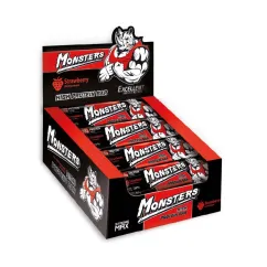 Батончики Monsters Strong Max 80 г x 20шт Strawberry (9480)