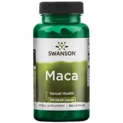 Натуральна добавка Swanson Maca 500 мг 100 капсул (20212)