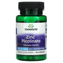 Мінерали Swanson Zinc Picolinate 22 мг 60 капсул (19959)