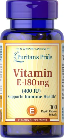 Вітамін E Puritan's Pride 400 IU 100 капсул (100-94-2327453-20)