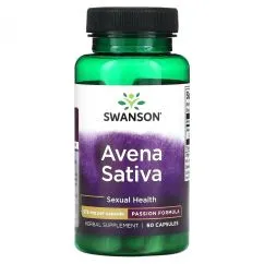 Натуральная добавка Swanson Avena Sativa 575 мг 60 капсул (100-81-6043646-20)