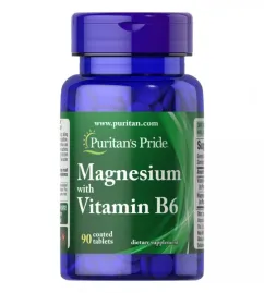 Витамины Puritan's Pride Магний и Витамин B6 90 таб (2022-10-0580)