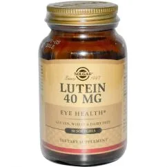 Пищевая добавка Solgar Lutein 40 мг 30 капсул (100-39-2530002-20)