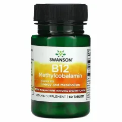 Вітаміни Swanson B-12 Methycobalamin 60 таб (100-39-3952915-20)
