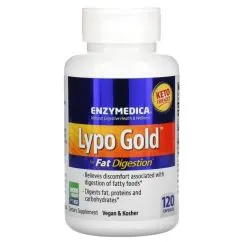 Натуральна добавка Enzymedica Lypo Gold 120 капсул (2022-10-2957)