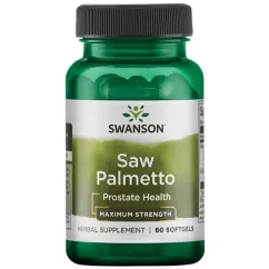 Натуральна добавка Swanson Saw Palmetto Maximum Strength 320 мг 60 капсул (23296)