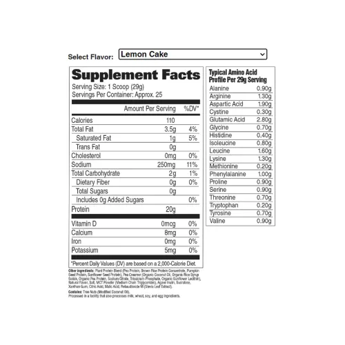 Пробник GAT Plant Protein 29г Лимонний торт (816170024933) - фото №2