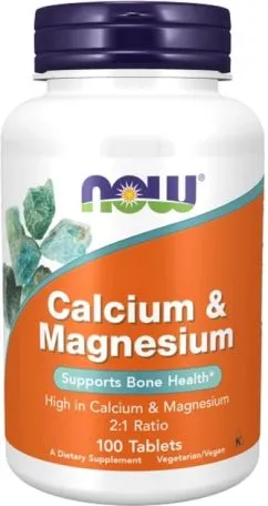 Мінерали Now Foods Mag & Calcium 2:1 Ratio 100 таб (2022-10-0027)