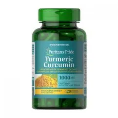 Натуральна добавка Puritan's Pride Turmeric Curcumin 1000 мг With Bioperine 5 мг 120 капсул (100-47-9894000-20)