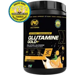 Амінокислота PVL Glutamine Gold + Vitamin C 1100 г Tangy Orange (627933648200)