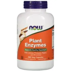 Натуральная добавка Now Foods Plant Enzymes 240 капсул (2022-10-2613)