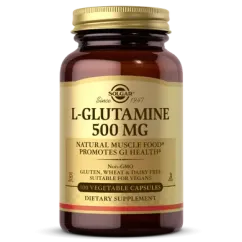 Амінокислота Solgar L-Glutamine 500 мг 100 капсул (2022-10-1531)