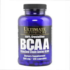 Амінокислота Ultimate Nutrition Branched Chain Amino Acids 1000 мг 120 капсул (2022-10-2106)