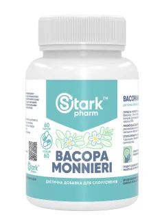 Натуральна добавка Stark Pharm Bacopa Monnieri 500 мг 60 капсул (2022-10-0570)