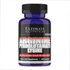 Амінокислота Ultimate Nutrition Arginine-Pyroglutamate-Lysine 100 капсул (2022-10-2099)