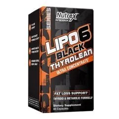 Жироспалювач Nutrex Lipo-6 Black Thyrolean 60 капсул (24261)