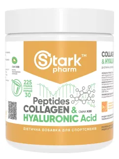 Натуральная добавка Stark Pharm Collagen Peptides & Hyaluronic Acid 225 г Kiwi (2022-10-1514)