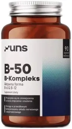 Витамины UNS B-50 B Complex 90 капсул (2022-10-2706)