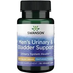 Натуральна добавка Swanson Mens Urinary Bladder Support 500 мг 30 капсул (2022-09-0926)