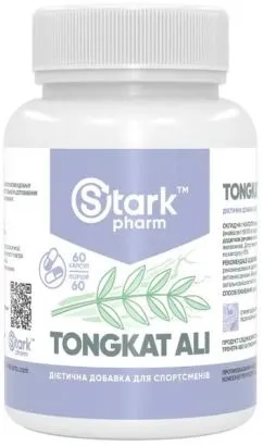 Натуральна добавка Stark Pharm Tongkat Ali 400 мг 60 капсул (2022-09-0395)