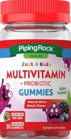 Витамины Piping Rock Multi+probiotic gummies 30 gummies (2022-09-0463)