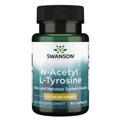 Амінокислота Swanson N-Acetyl L-Tyrosine 350 мг 60 капсул (100-59-7418437-20)